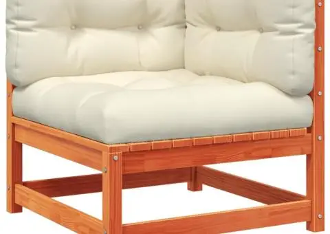 Set mobilier de grădină cu perne, 5 piese, lemn masiv de pin - 5/5