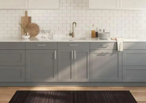 Covor dreptunghiular, maro închis, 80x200 cm, bambus - 1/5