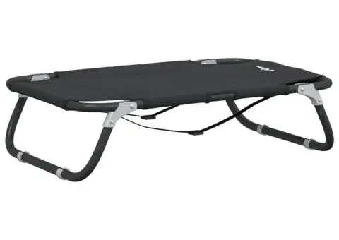 Pat de câini pliabil, antracit, țesătură Oxford și oțel - 2/5