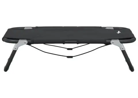 Pat de câini pliabil, antracit, țesătură Oxford și oțel - 5/5