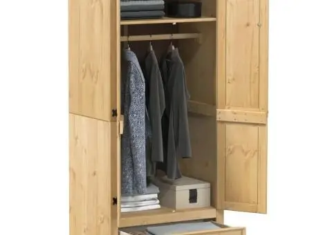 Șifonier Corona, 76x50x170 cm, lemn masiv de pin - 1/5