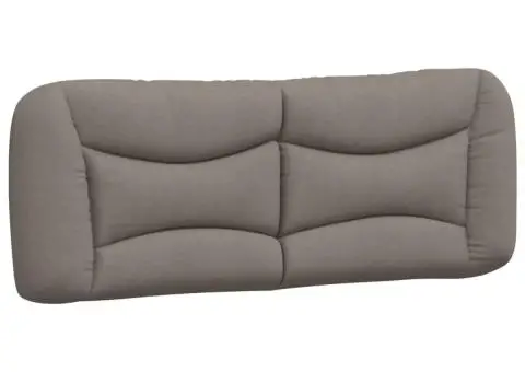 Pat cu saltea, gri taupe, 120x200 cm, textil - 5/5