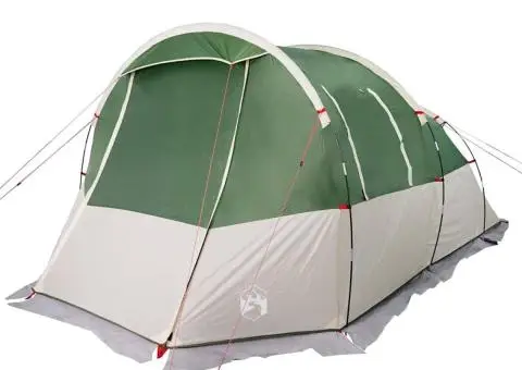 Cort de camping tunel pentru 4 persoane, verde, impermeabil - 5/5