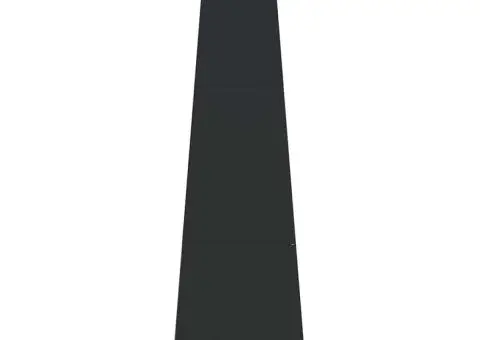 Șemineu de exterior, magazie de bușteni, negru design turn oțel - 5/5