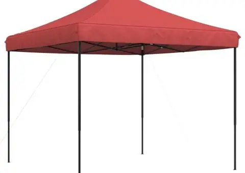 Cort de petrecere pliabil Pop-Up, 292x292x315 cm, vișiniu - 5/5