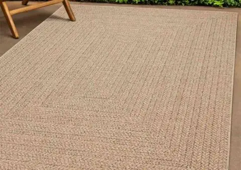 Covor ZIZUR aspect iută, 60x110 cm, pentru interior și exterior - 1/5