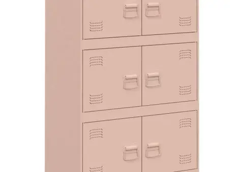 Bufeta Roz 67x39x107 cm oțel - 2/5