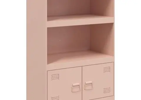 Comodă Roz 67x39x107 cm oțel - 2/5