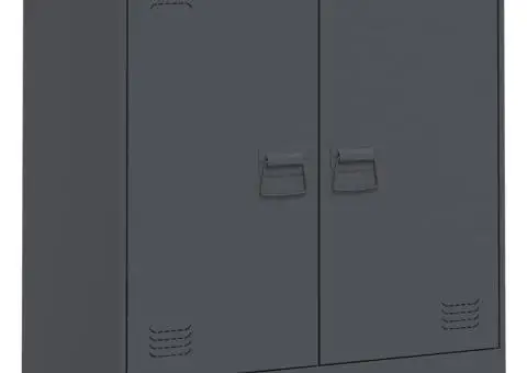 Servantă, antracit, 67x39x73 cm, oțel - 2/5