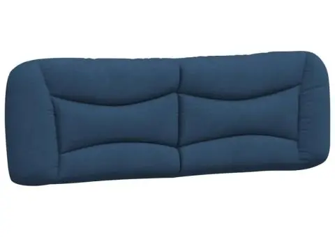 Pat cu saltea, albastru, 160x200cm, material textil - 5/5