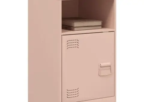 Noptiere, 2 buc., 34,5x39x62 , 34,5x39x62 cm, oțel - 3/5