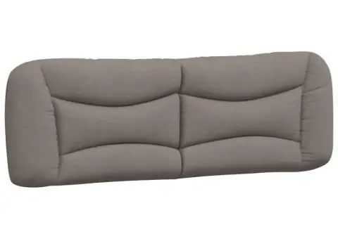 Pat cu saltea, gri taupe, 160x200 cm material textil - 5/5