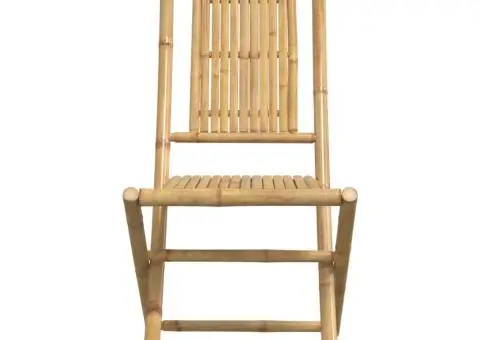 Scaune de grădină pliabile, 8 buc., 46x66x99 cm, bambus - 5/5