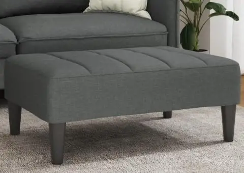 Taburet, gri închis, 77x55x31 cm, material textil - 1/5