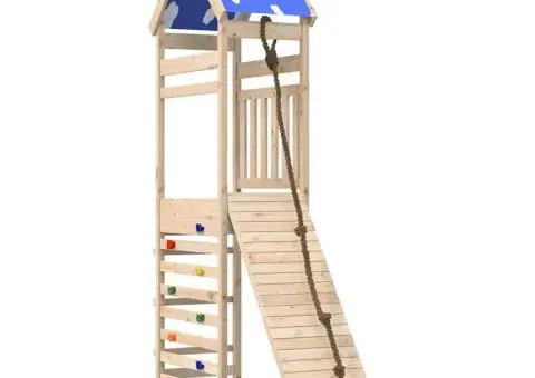 Set de joacă pentru exterior, lemn masiv de pin - 2/5