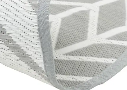 Covor de exterior, ARAKIL gri, Ø160 cm, PP - 4/5