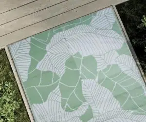 vidaXL Covor de exterior, ARAKIL Verde, 120x180 cm, PP