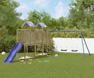 vidaXL Set de joacă pentru exterior, lemn de pin impregnat