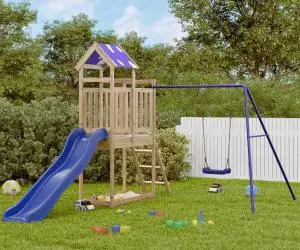 vidaXL Set de joacă pentru exterior, lemn de pin impregnat