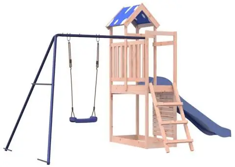 Set de joacă pentru exterior, lemn masiv de douglas - 2/5
