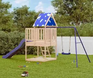 vidaXL Set de joacă pentru exterior, lemn masiv de pin