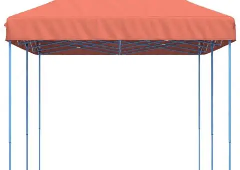 Cort de petrecere pliabil Pop-Up, 580x292x315 cm, teracotă - 4/5