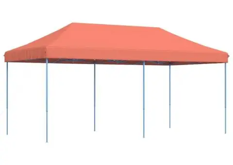 Cort de petrecere pliabil Pop-Up, 580x292x315 cm, teracotă - 5/5