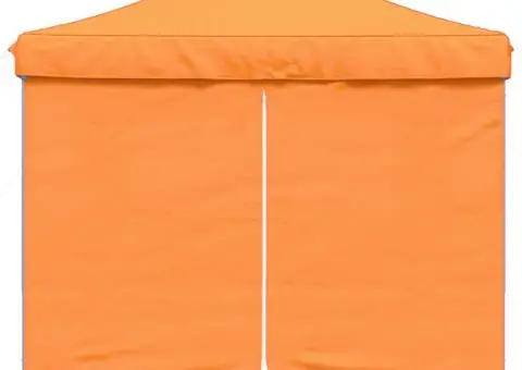 Cort pliabil pentru petreceri cu 4 pereți laterali, portocaliu - 3/5