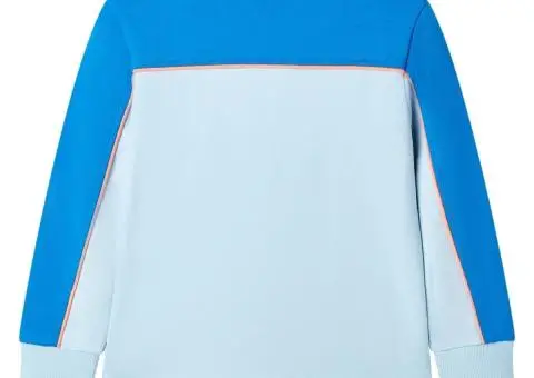 Bluzon pentru copii, albastru aprins și albastru deschis, 140 - 2/5