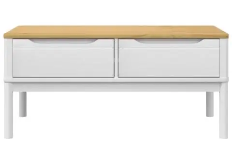 Măsuță cafea "FLORO", alb, 99x55,5x45 cm lemn masiv pin - 5/5