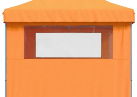 Cort pliabil pentru petreceri cu 3 pereți laterali, portocaliu - 4/5