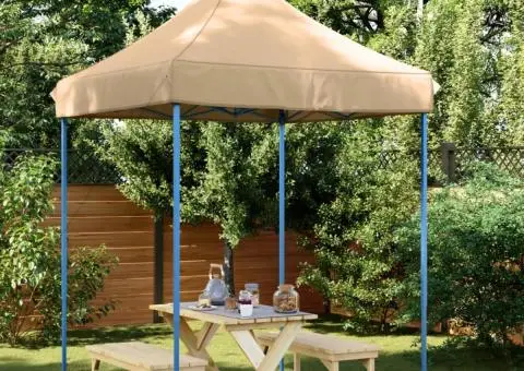 Cort de petrecere pliabil Pop-Up, 200x200x306 cm, bej - 1/5