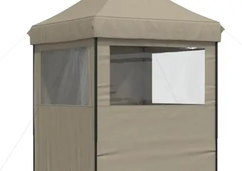 Cort pliabil pentru petreceri cu 4 pereți laterali, gri taupe - 5/5