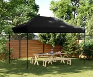 vidaXL Cort de petrecere pliabil Pop-Up, 410x279x315 cm, negru