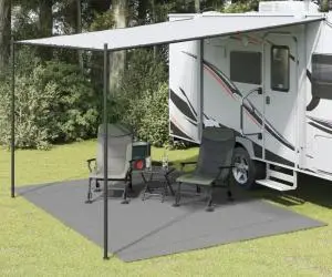vidaXL Covor pentru cort, antracit, 4x3 m