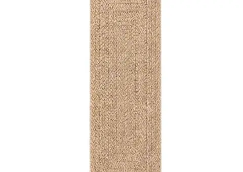 Covor ZIZUR aspect iută, 80x250 cm, pentru interior și exterior - 4/5