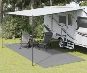 vidaXL Covor pentru cort, antracit, 6x2,5 m