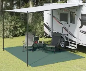 vidaXL Covor pentru cort, verde, 4x3 m