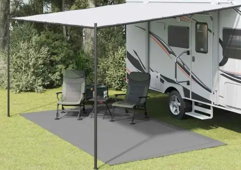 Covor pentru cort, gri deschis, 4,5x2,5 m - 1/5