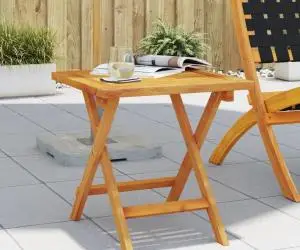 vidaXL Masă laterală de grădină 40x40x40 cm lemn masiv de acacia