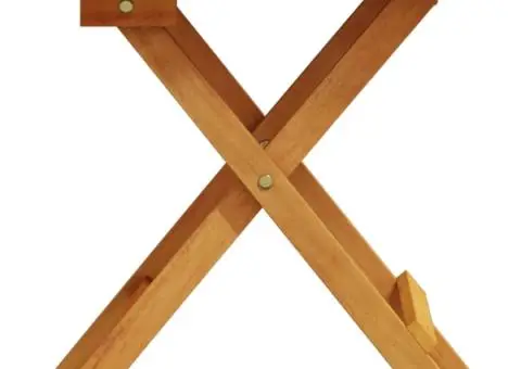 Masă laterală de grădină 40x40x40 cm lemn masiv de acacia - 4/5