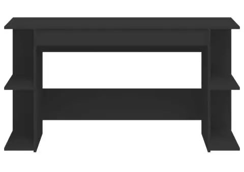 Birou, negru, 140x50x75 cm, lemn prelucrat - 4/5