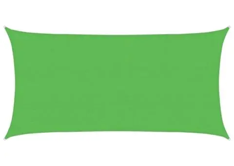 Pânză parasolar verde dreptunghiular 2,5x5 m HDPE 160 g/m² - 2/5