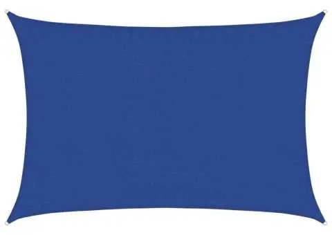 Pânză parasolar, albastru dreptunghiular 3,5x5 m HDPE 160 g/m² - 2/5