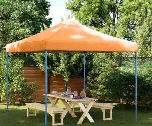 vidaXL Cort de petrecere pliabil Pop-Up, portocaliu, 292x292x315 cm
