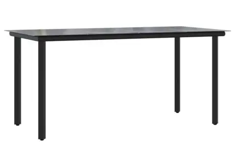 Set mobilier de grădină cu perne, 7 piese gri deschis poliratan - 4/5