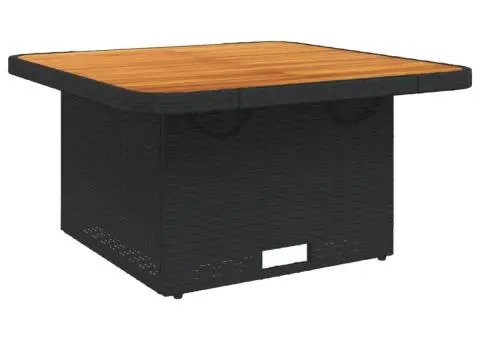 Set mobilier de grădină cu perne, 5 piese, negru, poliratan - 4/5