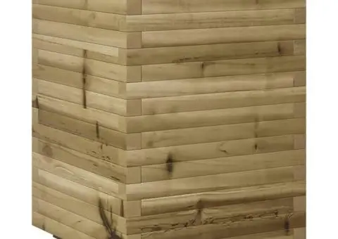 Jardinieră de grădină, 50x50x72 cm, lemn de pin impregnat - 2/5