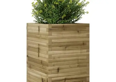 Jardinieră de grădină, 50x50x72 cm, lemn de pin impregnat - 4/5