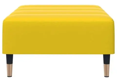 Taburet, galben, 77x55x31 cm, catifea - 5/5